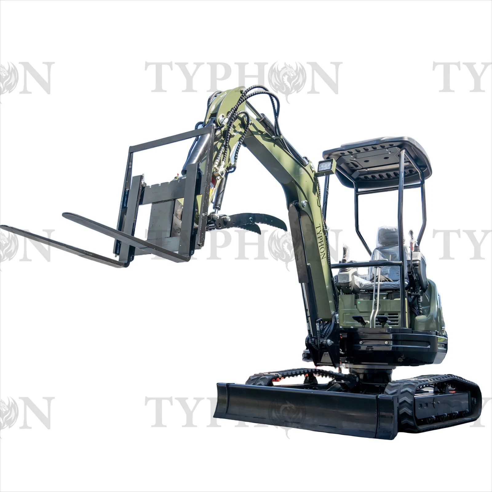 Pallet Fork Attachment for 2.5-3 ton Mini Excavator6 Pallet Fork Attachment